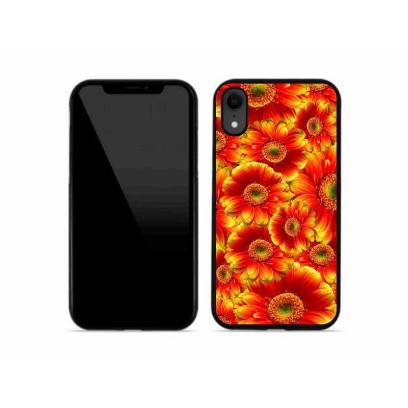 Gélový kryt mmCase na mobil iPhone XR - gerbera 1