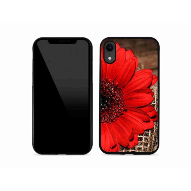 Gélový kryt mmCase na mobil iPhone XR - gerbera