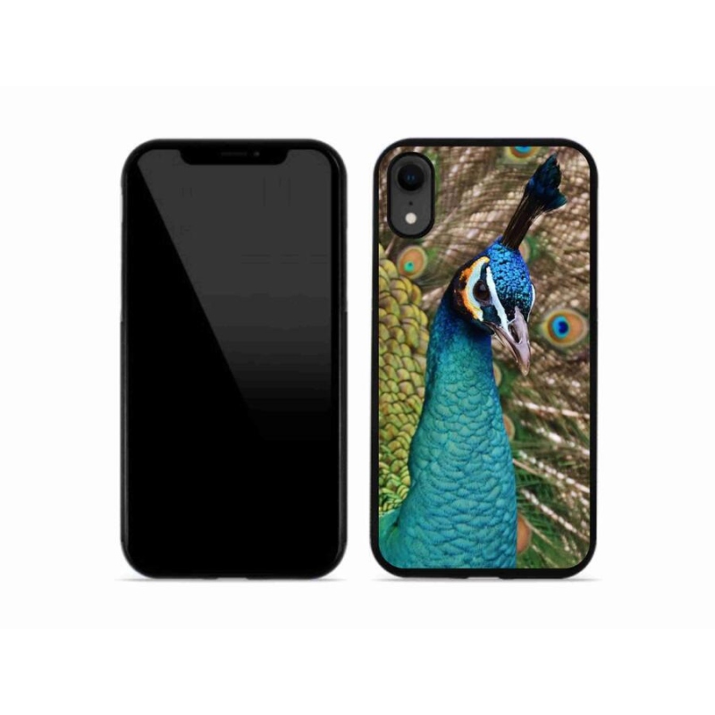 Gélový kryt mmCase na mobil iPhone XR - páv