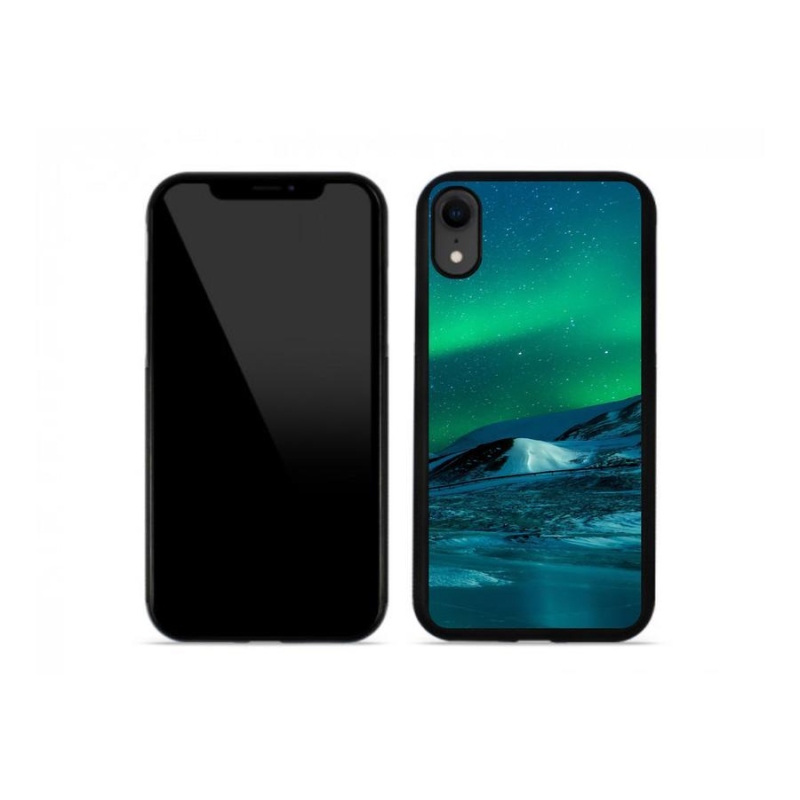 Gélový kryt mmCase na mobil iPhone XR - polárna žiara