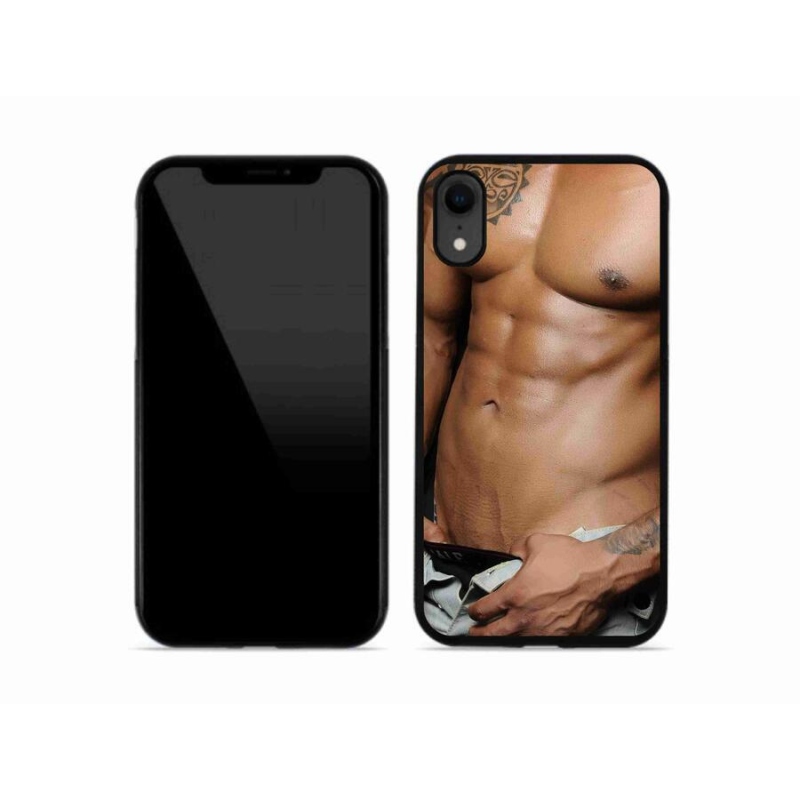 Gélový kryt mmCase na mobil iPhone XR - sexy muž