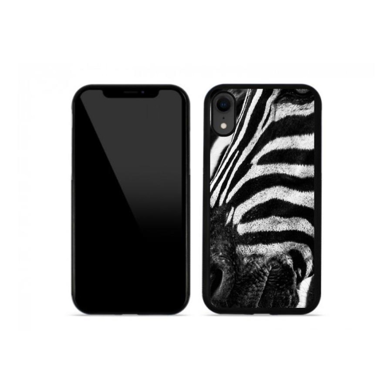 Gélový kryt mmCase na mobil iPhone XR - zebra