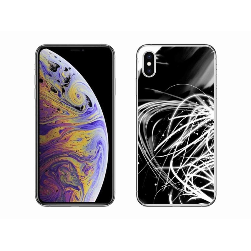 Gélový kryt mmCase na mobil iPhone XS Max - abstrakt 2