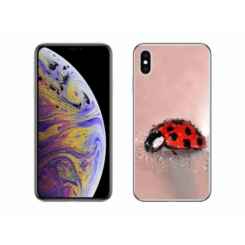 Gélový kryt mmCase na mobil iPhone XS Max - lienka