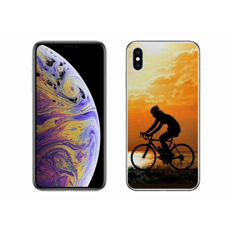 Gélový kryt mmCase na mobil iPhone XS Max - cyklovýlety