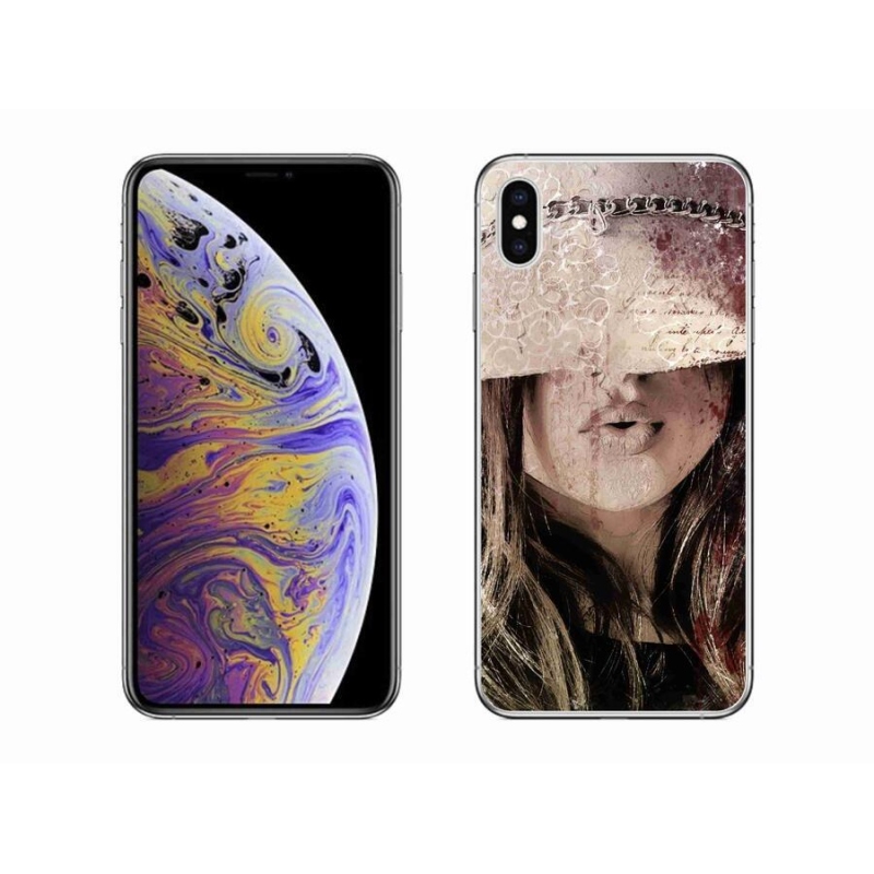 Gélový kryt mmCase na mobil iPhone XS Max - dievča