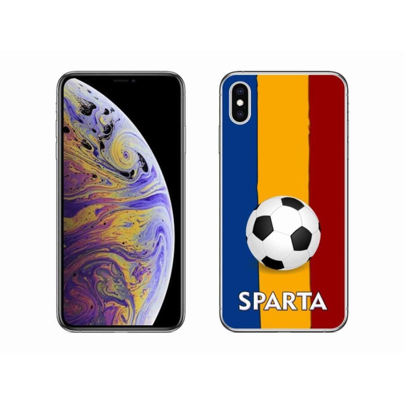 Gélový kryt mmCase na mobil iPhone XS Max - futbal 1