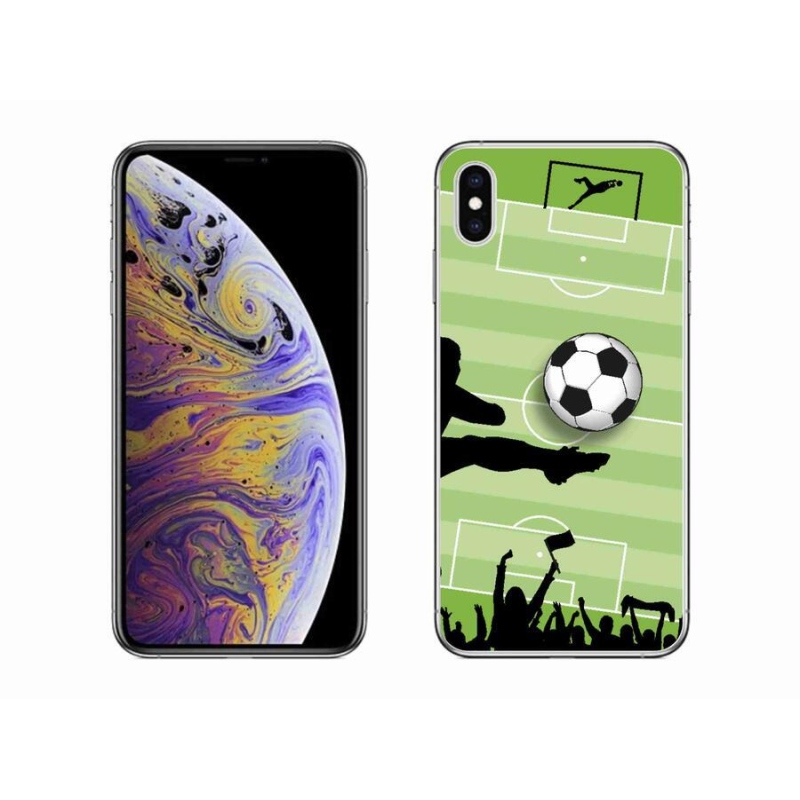 Gélový kryt mmCase na mobil iPhone XS Max - futbal 3