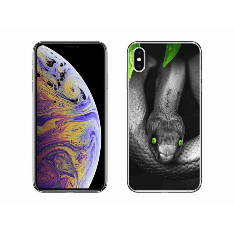 Gélový kryt mmCase na mobil iPhone XS Max - had