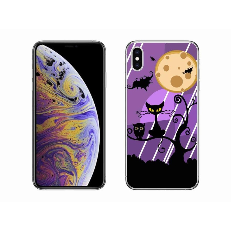 Gélový kryt mmCase na mobil iPhone XS Max - halloween