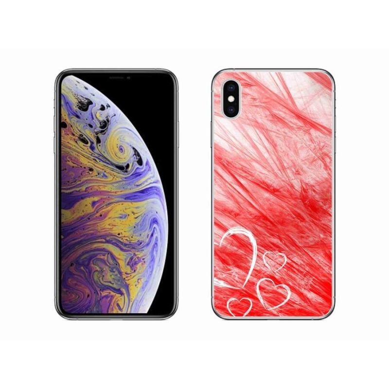 Gélový kryt mmCase na mobil iPhone XS Max - heart