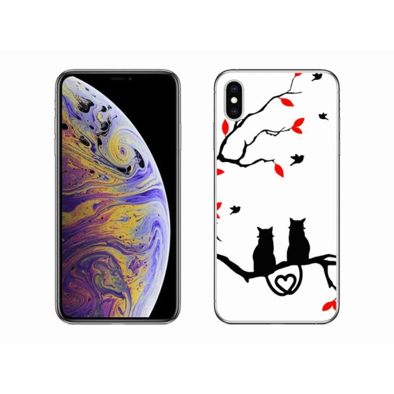 Gélový kryt mmCase na mobil iPhone XS Max - mačací láska