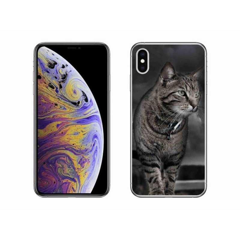 Gélový kryt mmCase na mobil iPhone XS Max - mačka