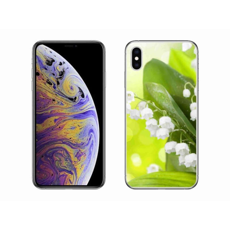 Gélový kryt mmCase na mobil iPhone XS Max - konvalinka