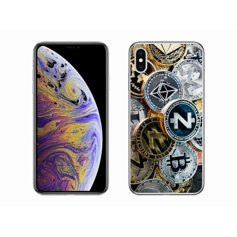 Gélový kryt mmCase na mobil iPhone XS Max - kryptomena