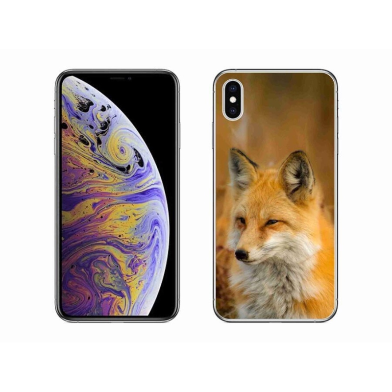 Gélový kryt mmCase na mobil iPhone XS Max - líška