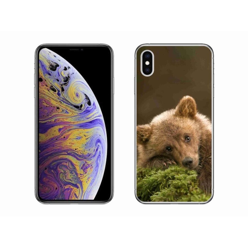 Gélový kryt mmCase na mobil iPhone XS Max - medveď