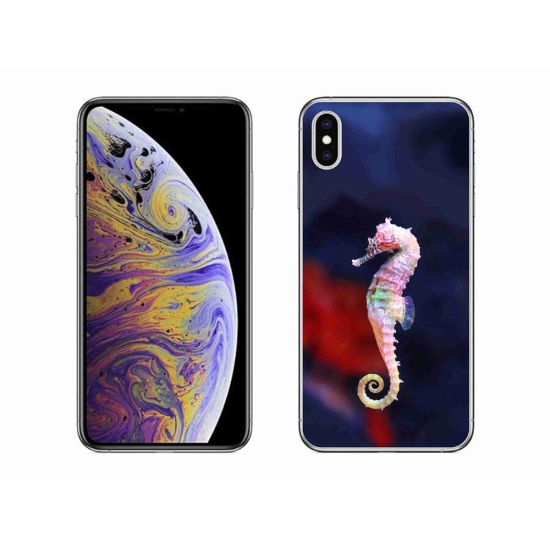 Gélový kryt mmCase na mobil iPhone XS Max - morský koník