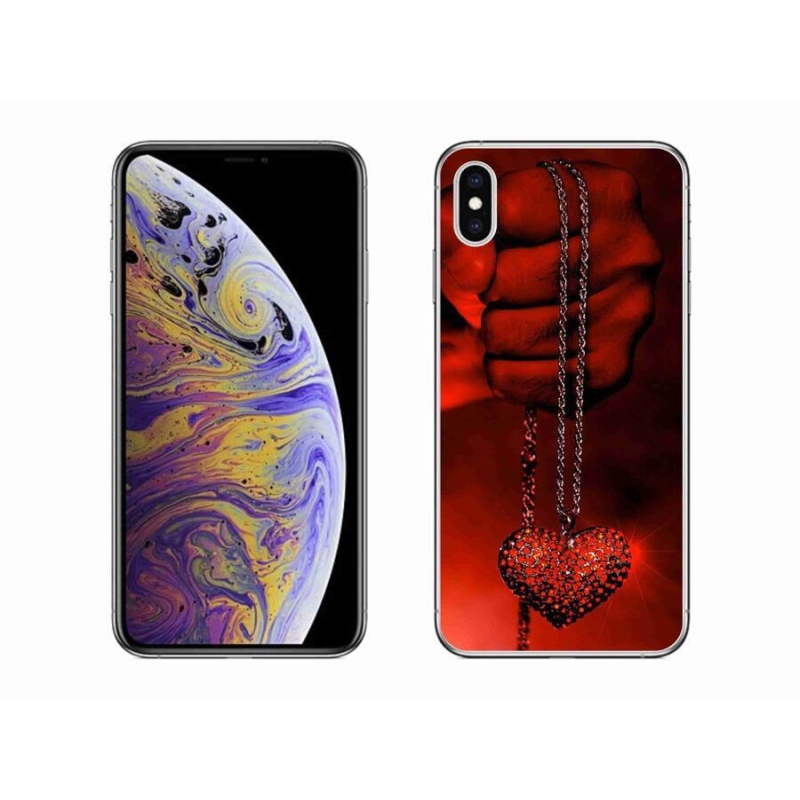 Gélový kryt mmCase na mobil iPhone XS Max - náhrdelník