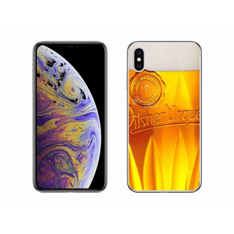 Gélový kryt mmCase na mobil iPhone XS Max - pivo