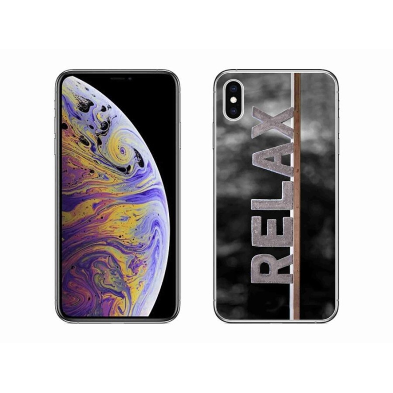 Gélový kryt mmCase na mobil iPhone XS Max - relax 1