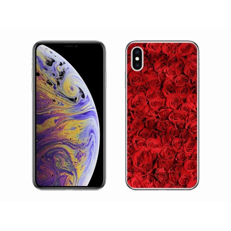 Gélový kryt mmCase na mobil iPhone XS Max - ruža