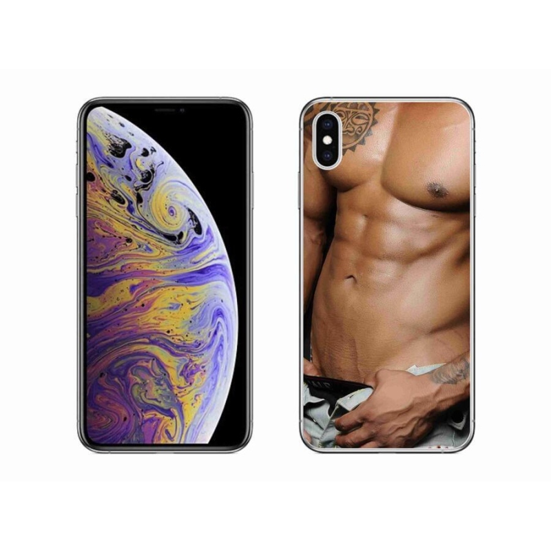 Gélový kryt mmCase na mobil iPhone XS Max - sexy muž