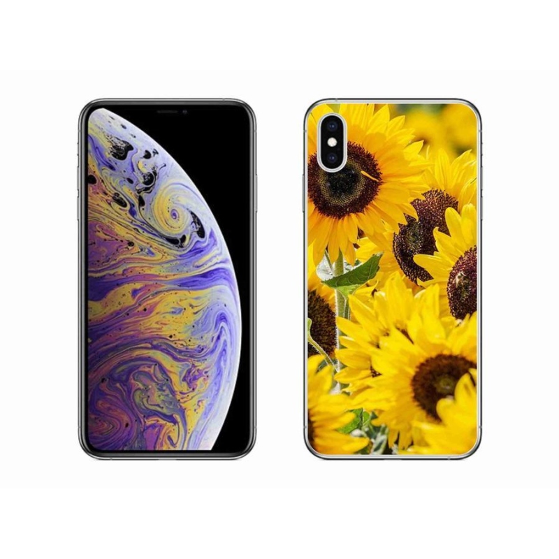 Gélový kryt mmCase na mobil iPhone XS Max - slnečnica