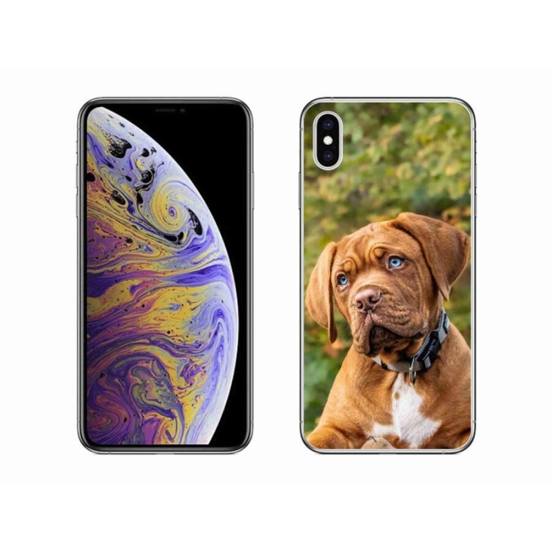 Gélový kryt mmCase na mobil iPhone XS Max - šteňa