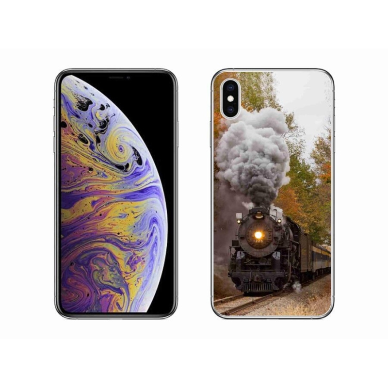 Gélový kryt mmCase na mobil iPhone XS Max - vlak 1