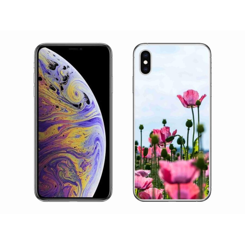 Gélový kryt mmCase na mobil iPhone XS Max - vlčí mak