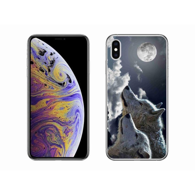 Gélový kryt mmCase na mobil iPhone XS Max - vlci