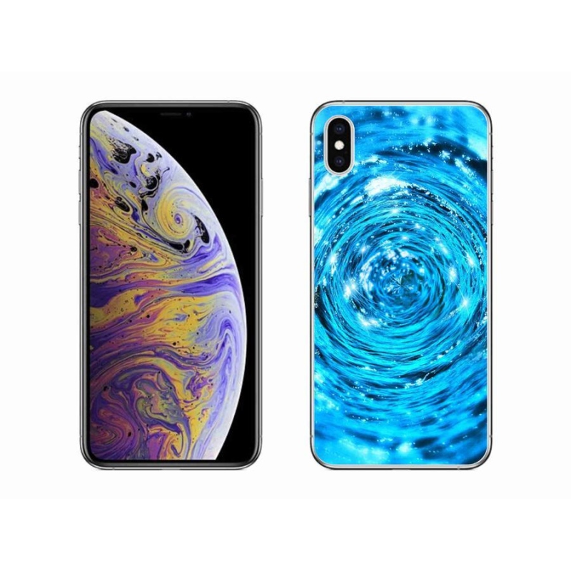 Gélový kryt mmCase na mobil iPhone XS Max - vodný vír