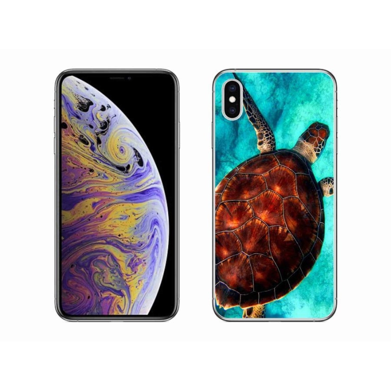 Gélový kryt mmCase na mobil iPhone XS Max - korytnačka