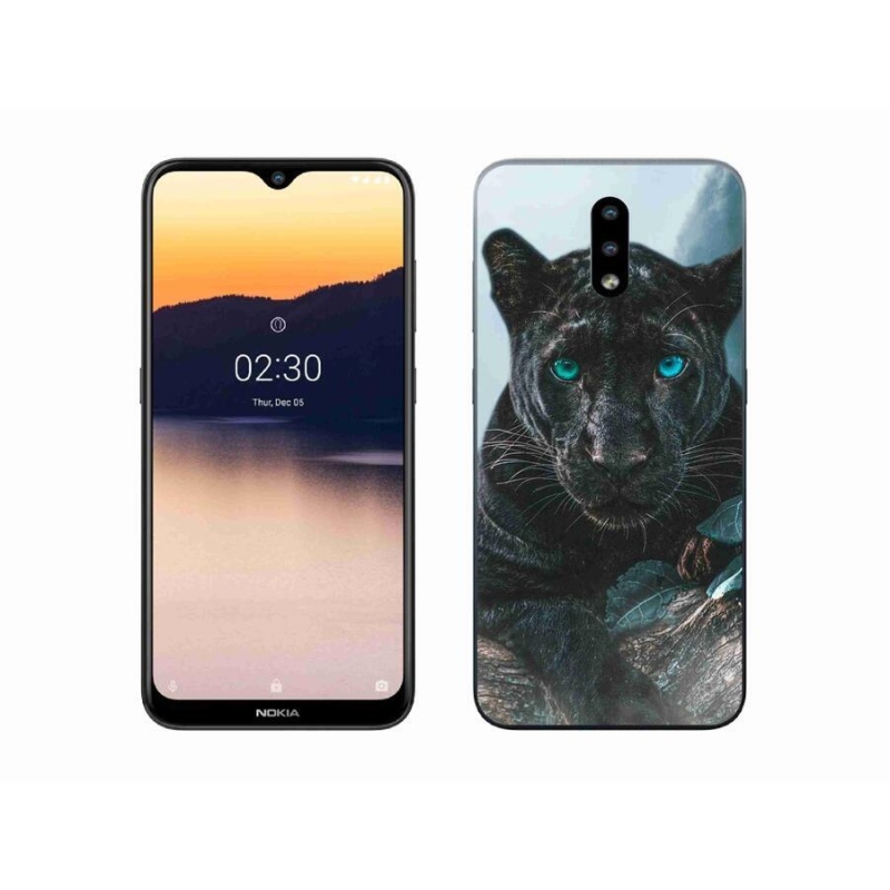 Gélový kryt mmCase na mobil Nokia 2.3 - čierny panter