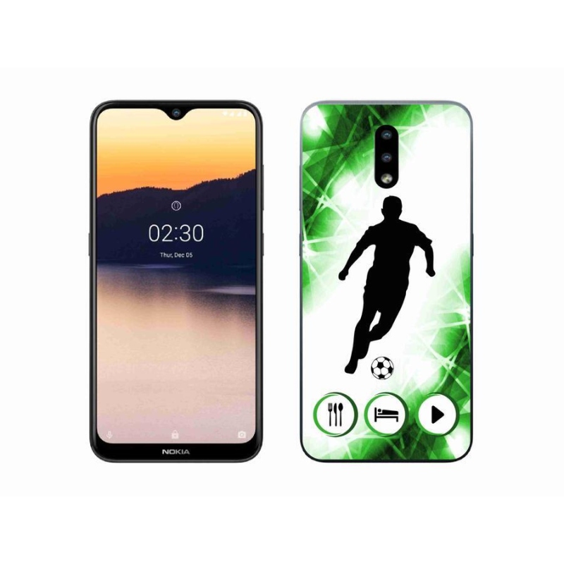 Gélový kryt mmCase na mobil Nokia 2.3 - futbalista