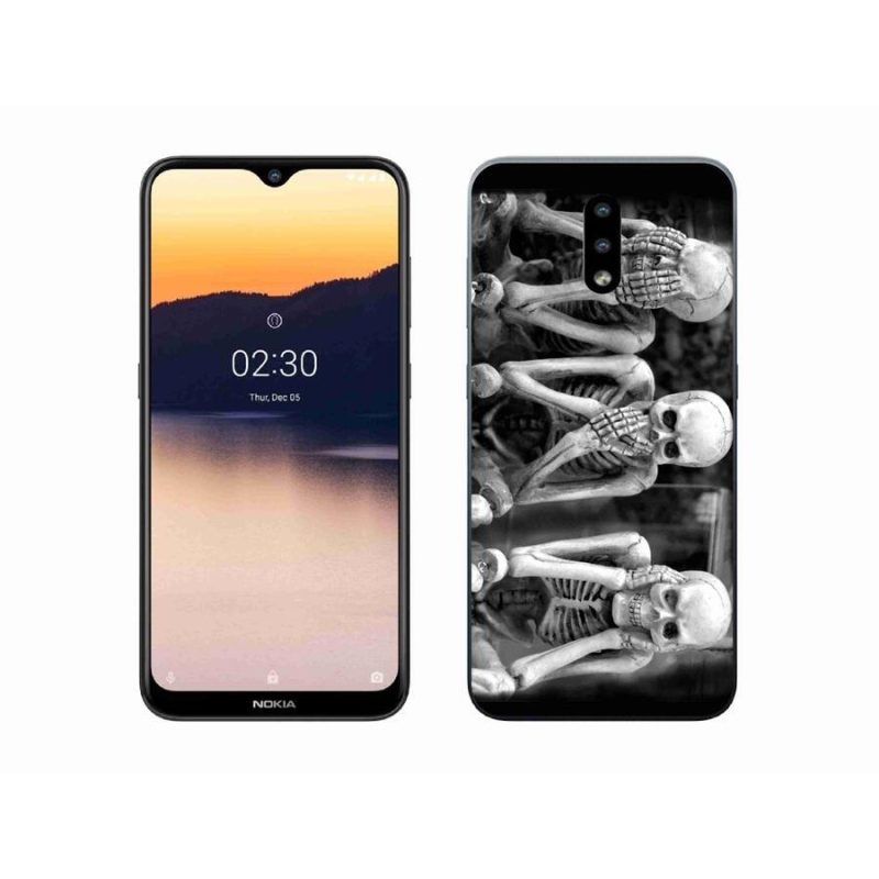 Gélový kryt mmCase na mobil Nokia 2.3 - kostlivci