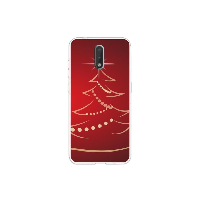 Gélový kryt mmCase na mobil Nokia 2.3 - kreslený vianočný stromček