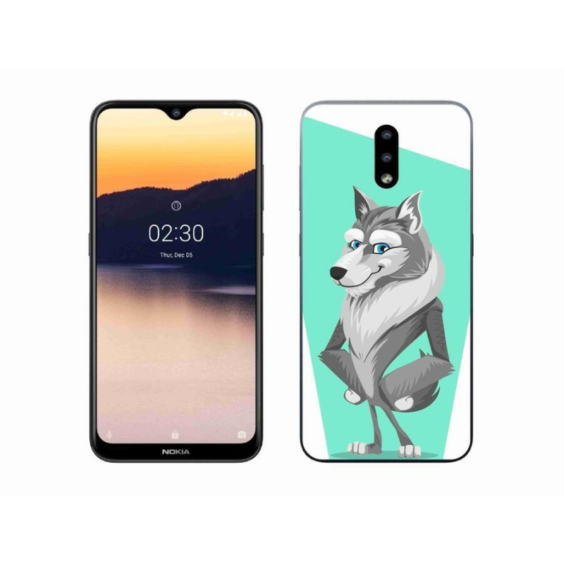 Gélový kryt mmCase na mobil Nokia 2.3 - kreslený vlk