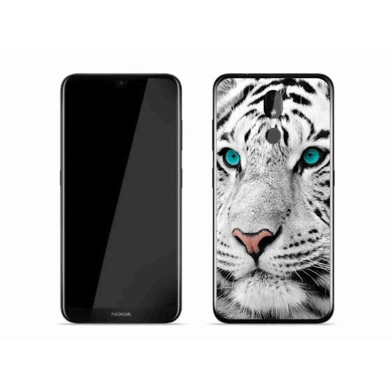Gélový kryt mmCase na mobil Nokia 3.2 - biely tiger