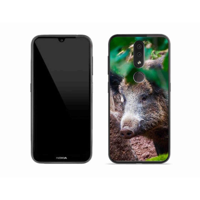 Gélový kryt mmCase na mobil Nokia 4.2 - divoké prasa