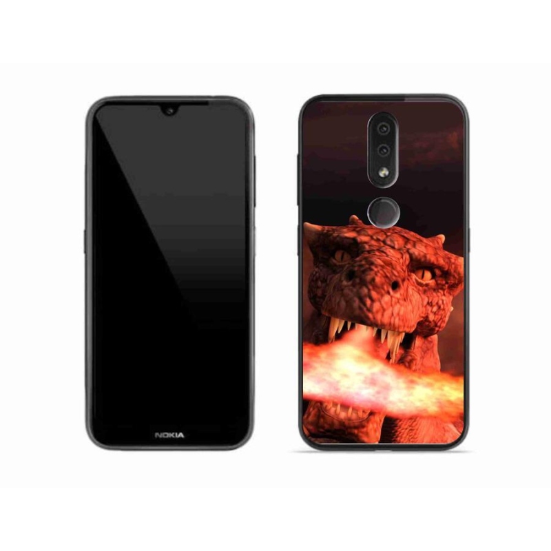 Gélový kryt mmCase na mobil Nokia 4.2 - drak