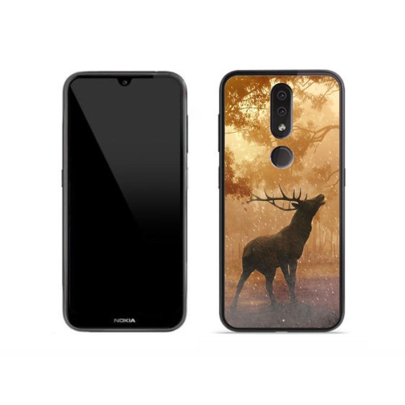 Gélový kryt mmCase na mobil Nokia 4.2 - jeleň v ruji