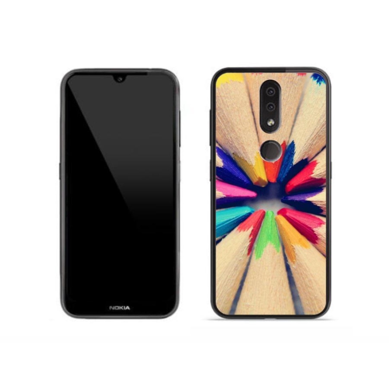 Gélový kryt mmCase na mobil Nokia 4.2 - pastelky