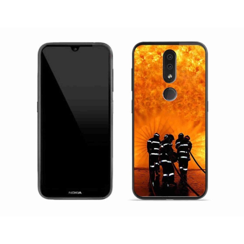 Gélový kryt mmCase na mobil Nokia 4.2 - požiar