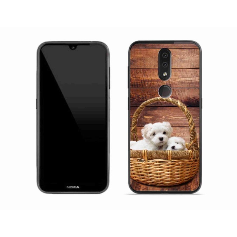 Gélový kryt mmCase na mobil Nokia 4.2 - šteniatka