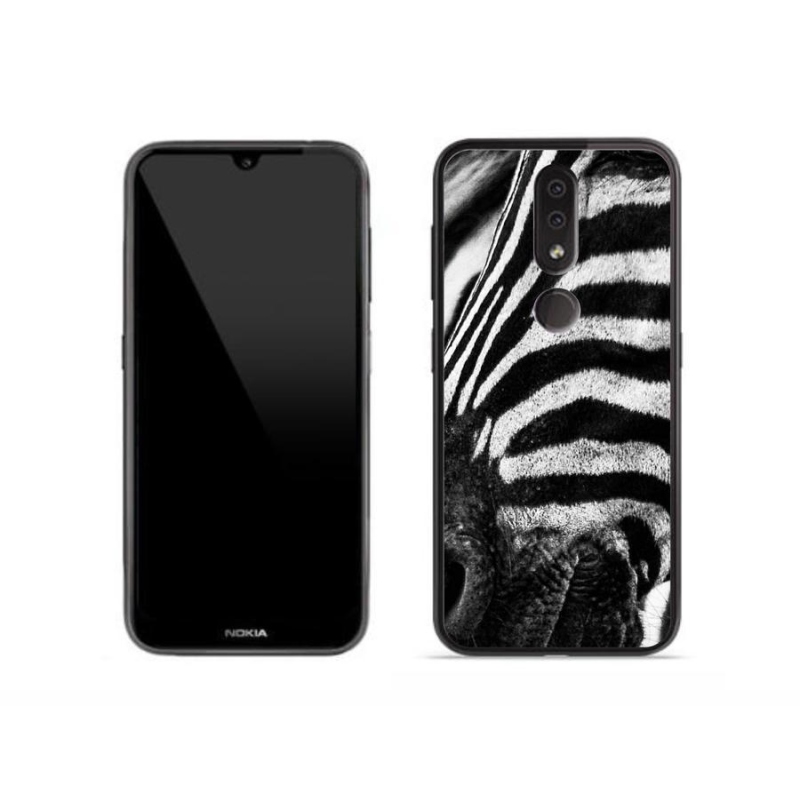 Gélový kryt mmCase na mobil Nokia 4.2 - zebra