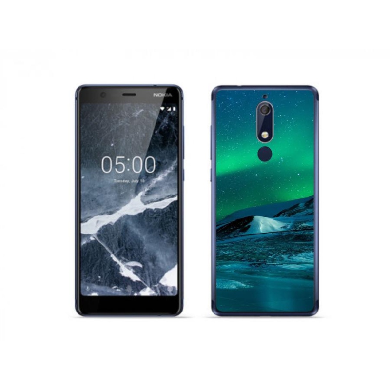 Gélový kryt mmCase na mobil Nokia 5.1 - polárna žiara