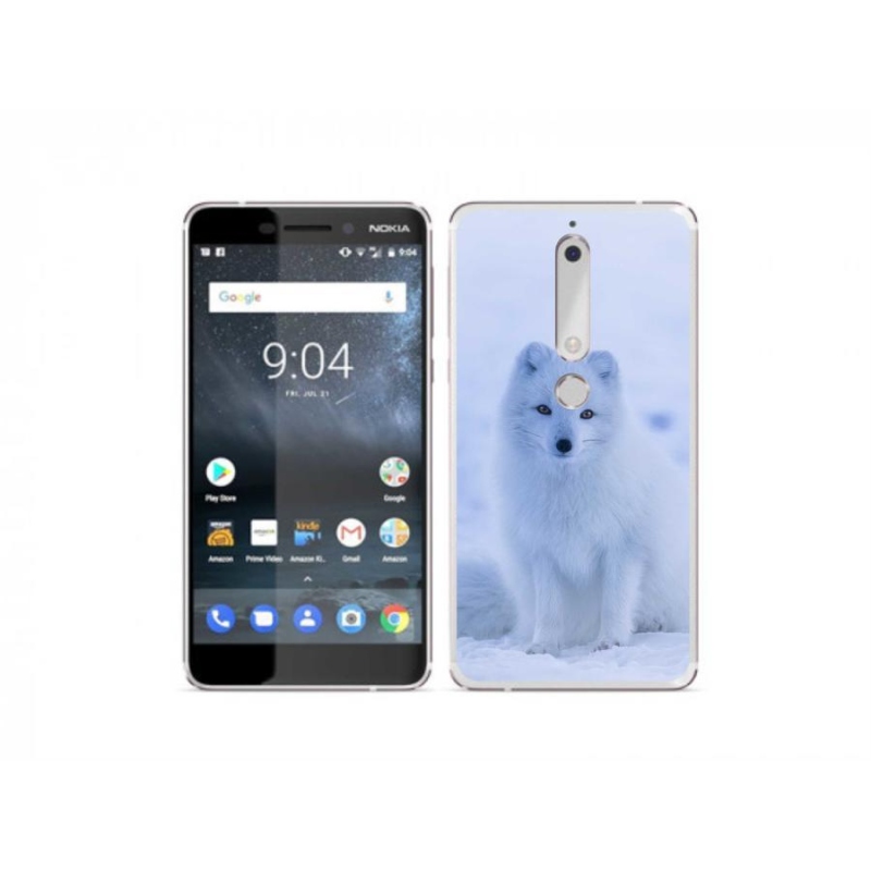 Gélový kryt mmCase na mobil Nokia 6.1 - polárna líška