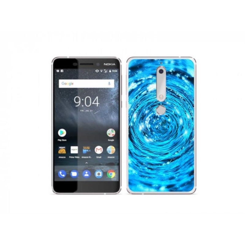 Gélový kryt mmCase na mobil Nokia 6.1 - vodný vír